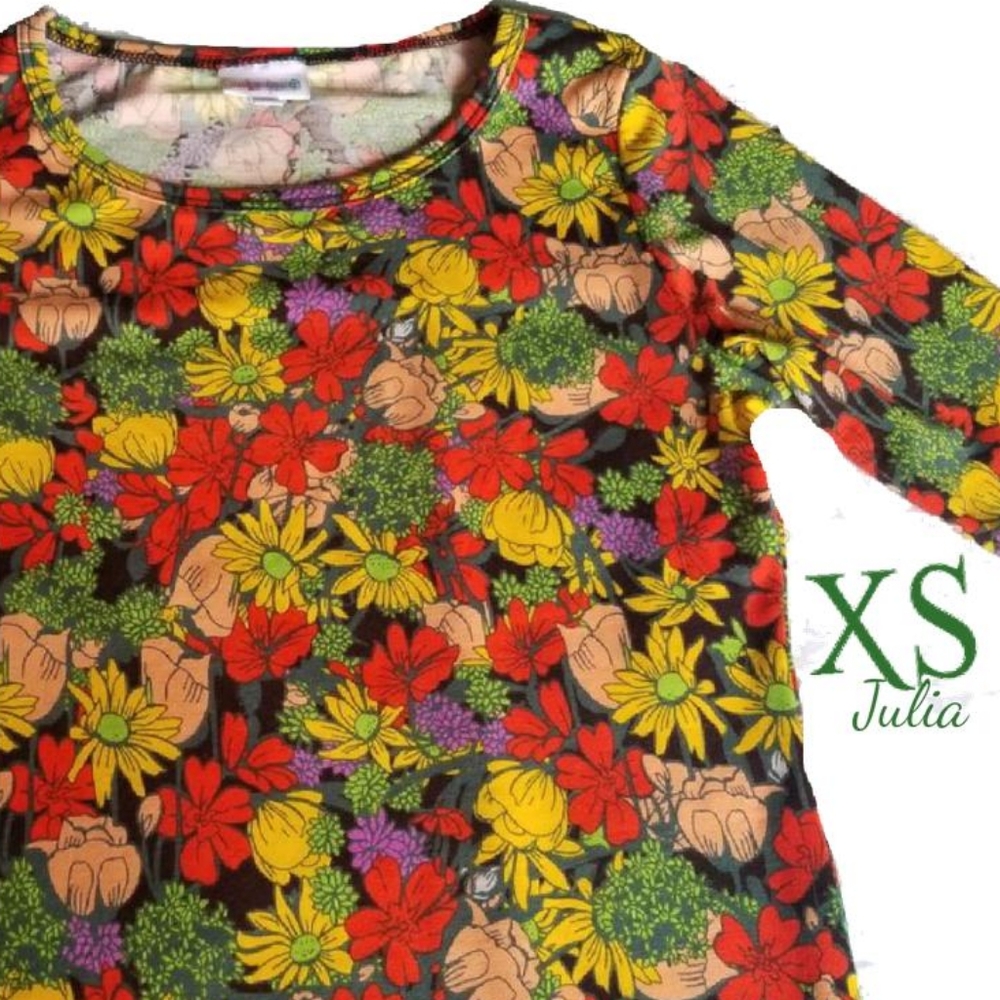 Lularoe julia pencil dress floral